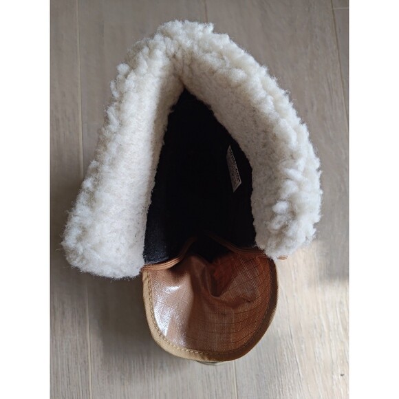 Sorel Winter Carnival Boots Womens 9 Brown Black Ripstop Lace Up Logo NL3483-224 - Picture 8 of 10